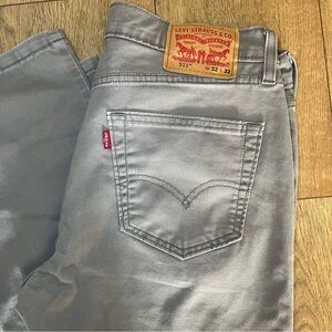 Levi's Gray Slim Stretch Jeans with Signature Stitching
